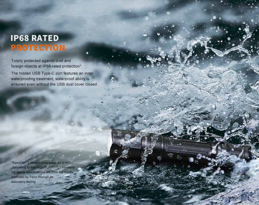 Fenix PD32R Luminus SFT40 LED 1400L USB-C Rechargeable Flashlight