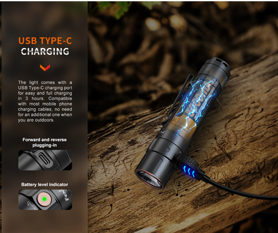 Fenix E35R + AOD-S V2.0 Diffuser Kit 3100L Rechargeable Flashlight