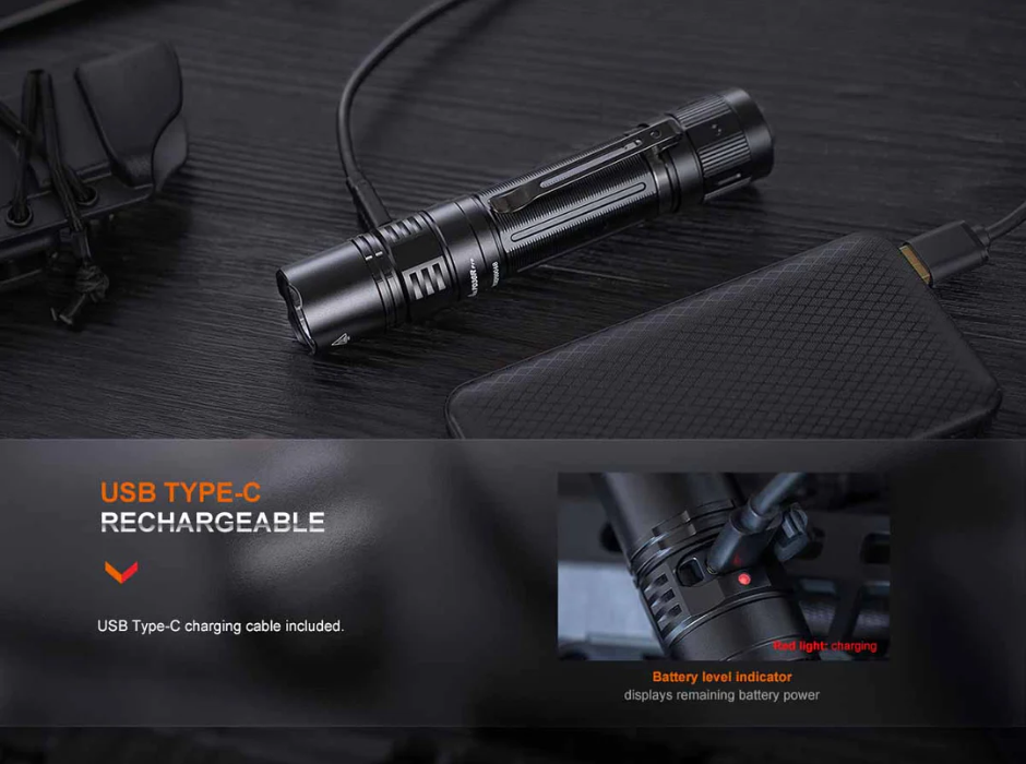 Fenix PD36R Pro Red Camo Luminus SFT-70 LED 2800L Rechargeable Flashlight