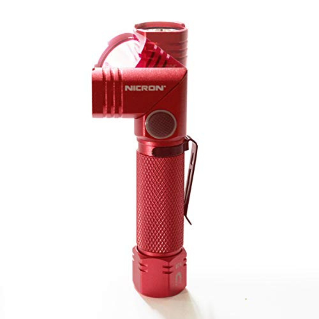 Nicron B007 Magnet 90° Pocket Size 850 Lumens Led Flashlight