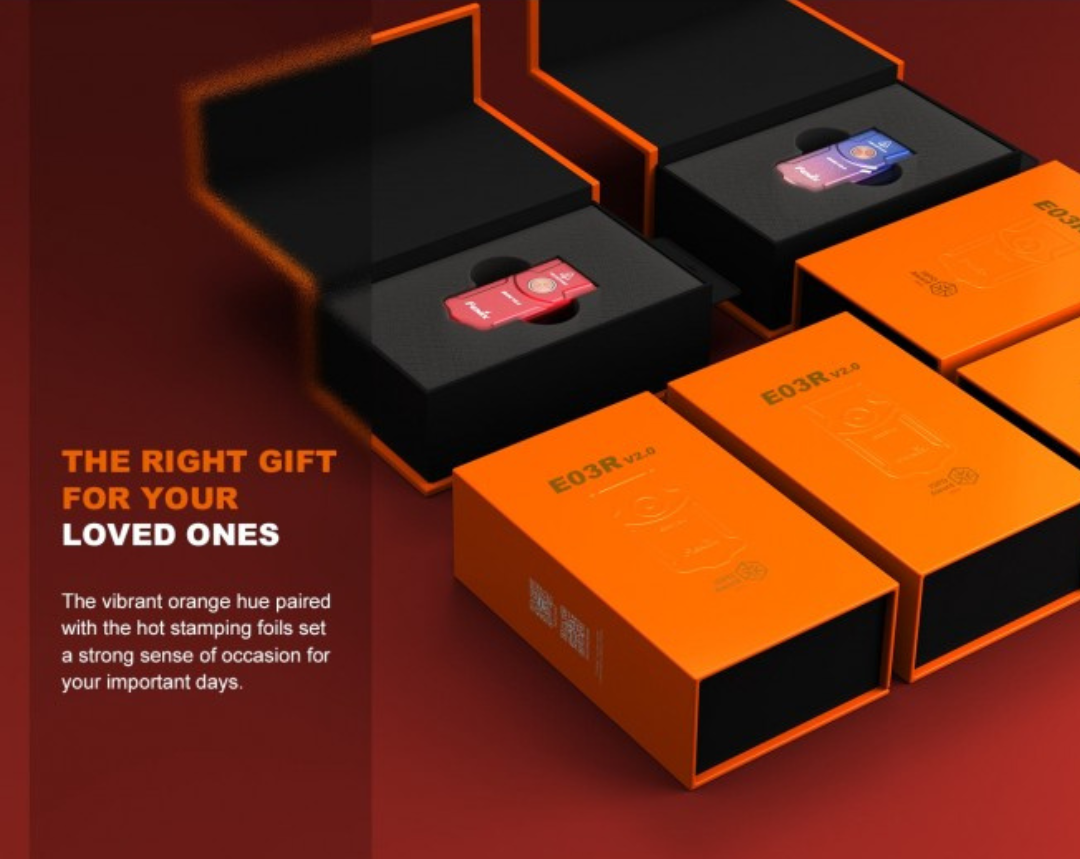 Fenix E03R V2.0 Limited Festive Edition 500L Rechargeable Keychain Flashlight