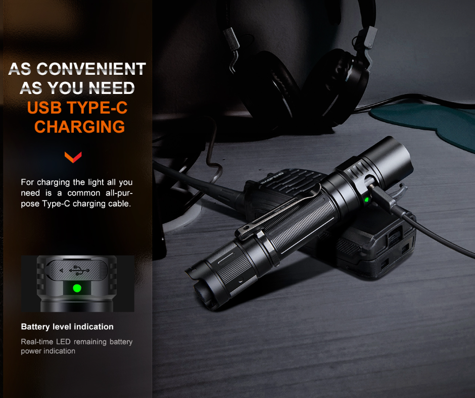 Fenix PD35R Luminus SFT40 LED 1700L Rechargeable Flashlight