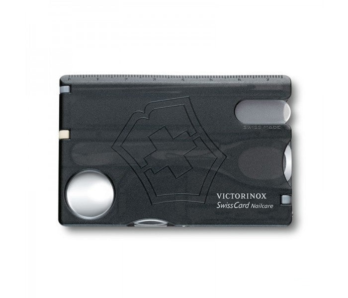 Victorinox SwissCard Nailcare Black Transparent Multitool 0.7240.T3