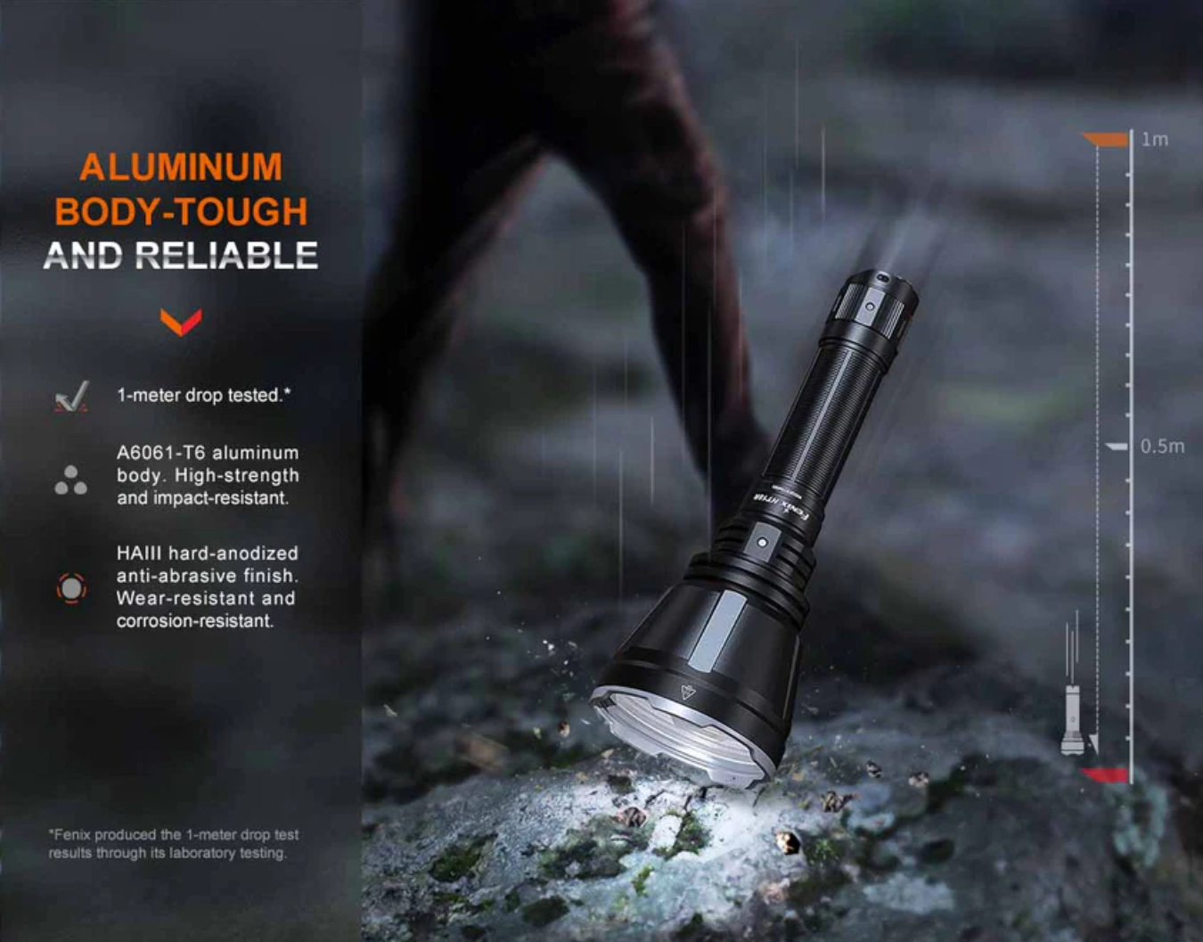 Fenix HT18R Luminus SFT70 LED CW 2800L Rechargeable Flashlight