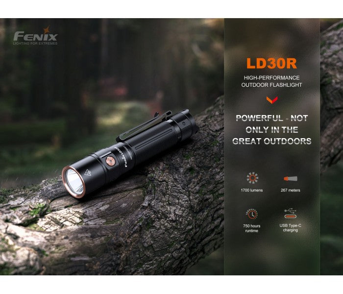 Fenix LD30R Luminus SST40 LED 1700L Rechargeable Flashlight