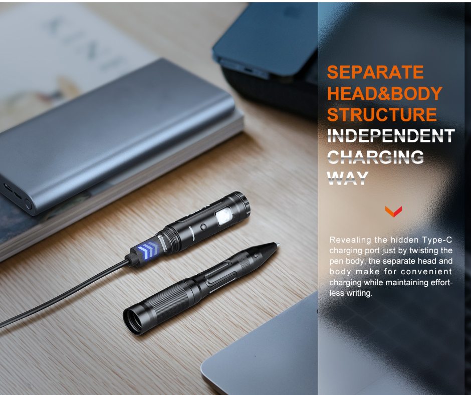 Fenix T6 80L LED Rechargeable Automatic Contractive Pen