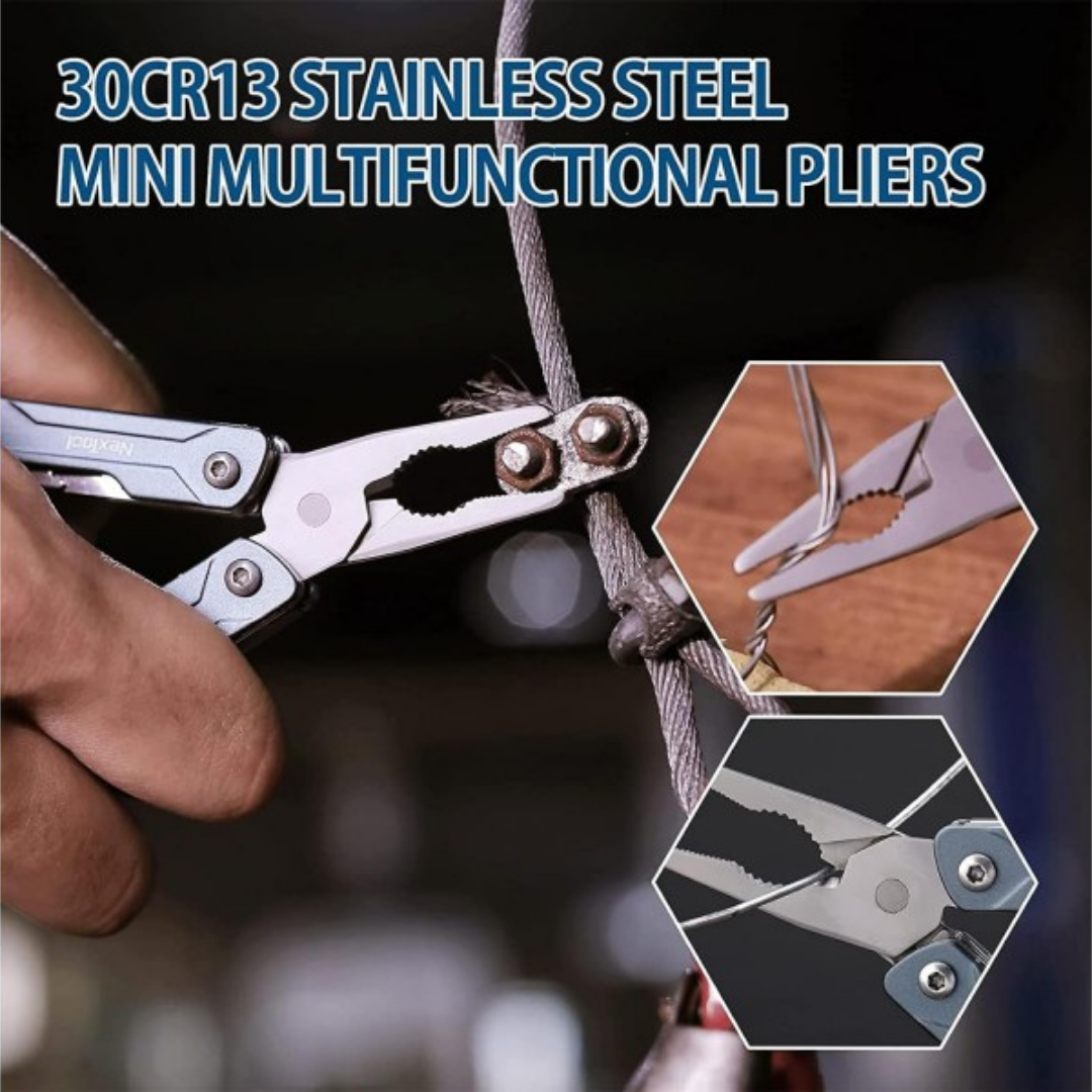 NexTool 10-in-1 Mini Sailor NE20156 EDC Steel Pliers Knife Scissors Multifunctional Multitool