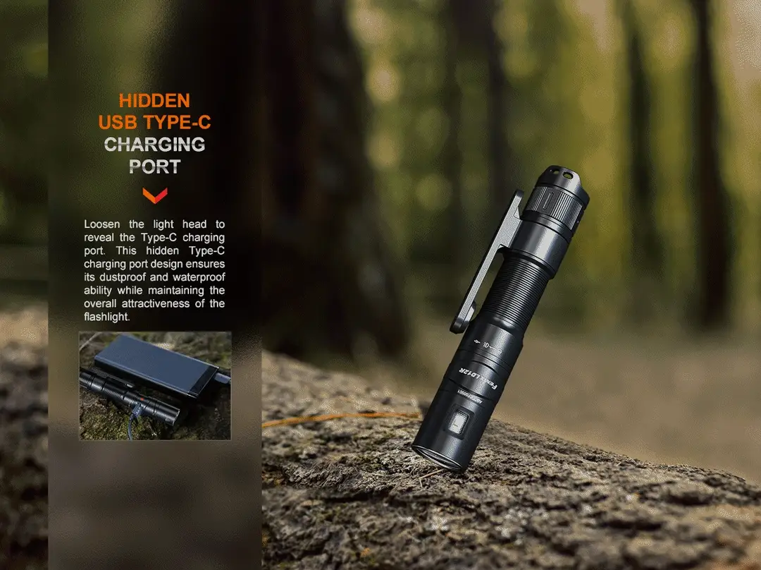 Fenix LD12R Luminus SST20 CW LED 600L Rechargeable Flashlight