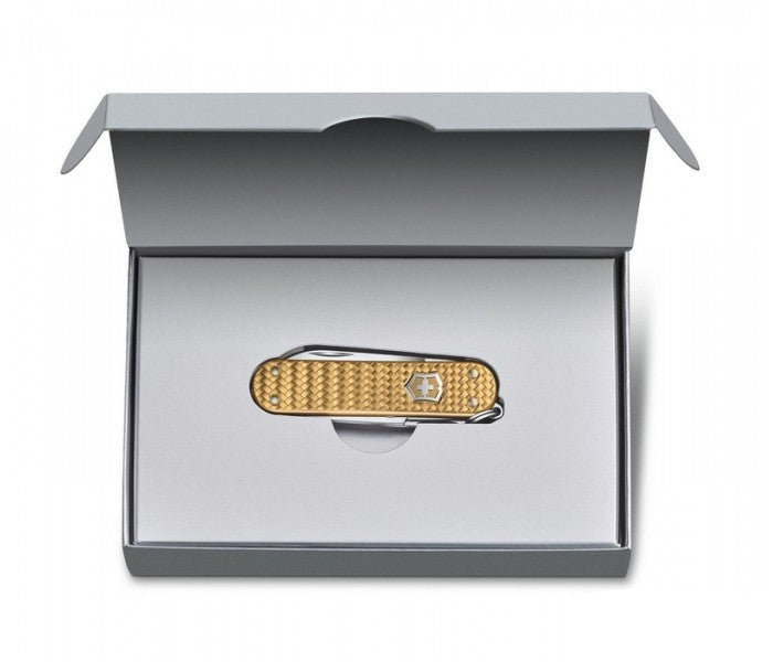 Victorinox Classic Precious Alox Brass Gold Multitool 0.6221.408G