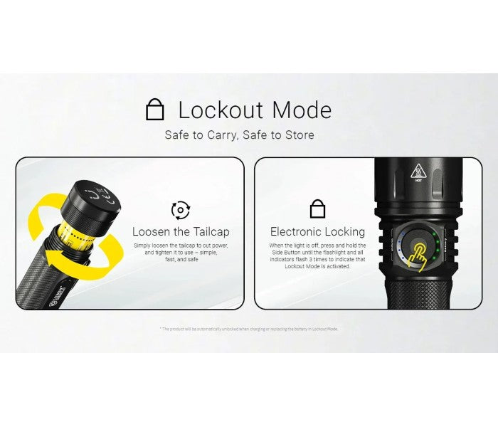 Nitecore EX7 NiteLab M515S LED 6000L Flashlight + NL2155HP Rechargeable Battery