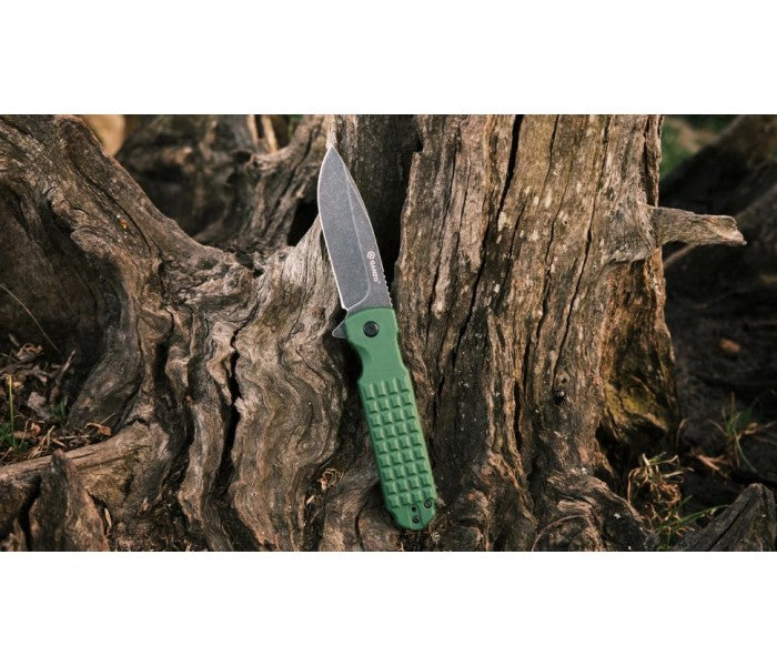 Ganzo G627-GR Liner Lock 8Cr14 Folding Knife (Green)