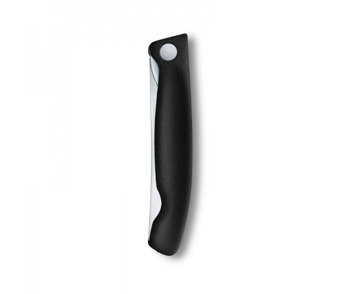 Victorinox Swiss Classic 11cm Wavy Edge Serrated Foldable Paring Knife Black 6.7833.FB