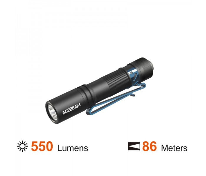 Acebeam Pokelit AA Nichia 219F High CRI90 LED 550 Lumens Flashlight