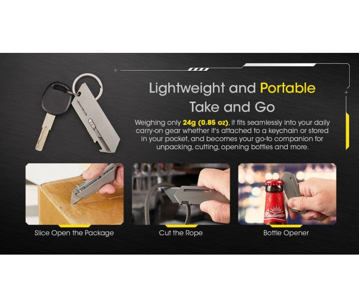 Nitecore NTK09 Titanium Utility EDC Knife