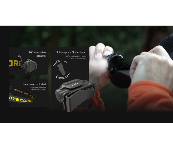 Nitecore HA11 UHE 240 Lumens Ultra Lightweight LED Headlamp + Alkaline AA Battery