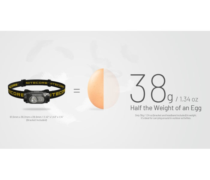 Nitecore HA11 UHE 240 Lumens Ultra Lightweight LED Headlamp + Alkaline AA Battery