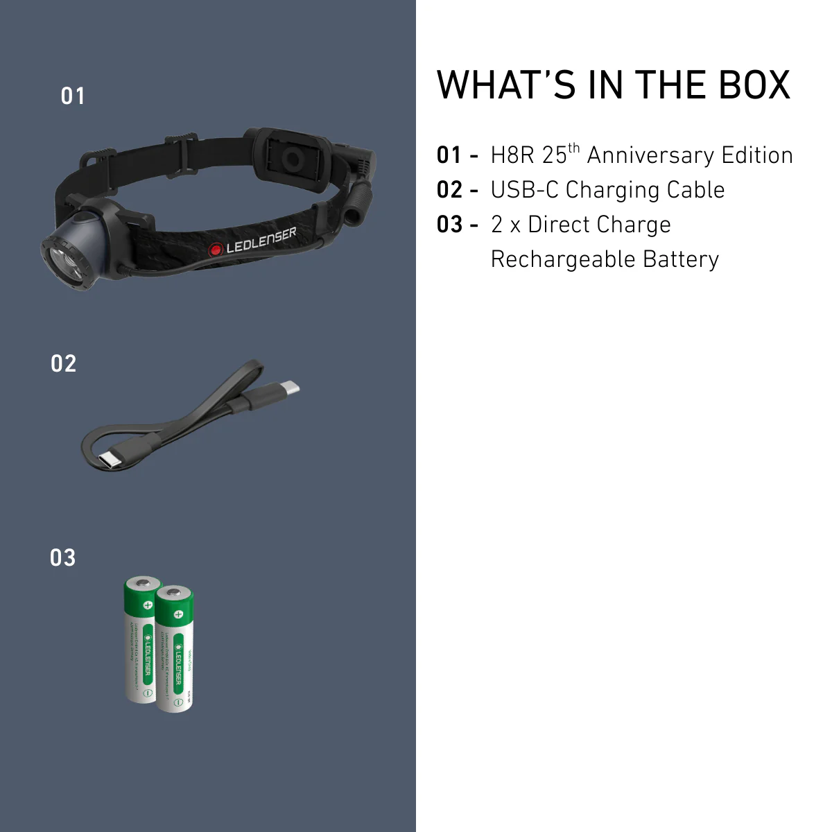 Ledlenser H8R 25th Anniversary Edition Rechargeable Headlamp 600 Lumens