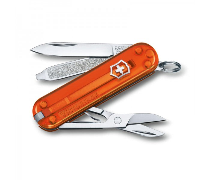 Victorinox Classic SD Fire Opal Transparent Orange Multitool 0.6223.T82G