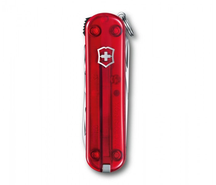 Victorinox NailClip 580 Translucent Red Multitool Pocket Knife 0.6463.TB1