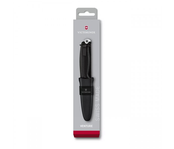 Victorinox Venture Black Fixed Blade Full Tang Knife 3.0902.3