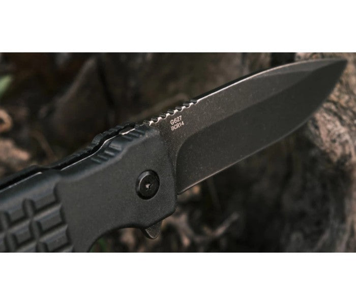 Ganzo G627-BK Liner Lock 8Cr14 Folding Knife (Black)