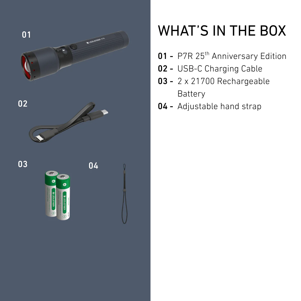 Ledlenser P7R 25th Anniversary Edition Rechargeable Flashlight 2000 Lumens
