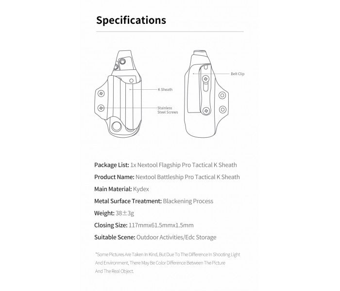 NexTool Kydex Sheath for Nextool Flagship Pro Multitool NE20141