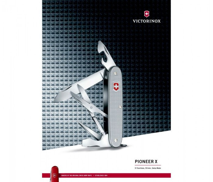 Victorinox Pioneer X Alox Silver Multitool Pocket Knife 0.8231.26