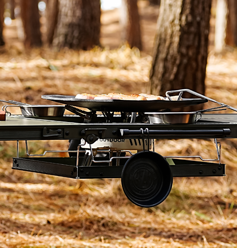 KZM Wild Field 3 Folding BBQ Table