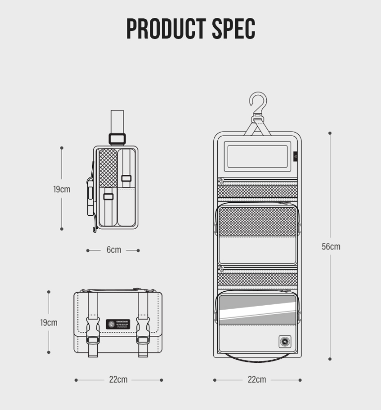 KZM Field Family Wash Bag