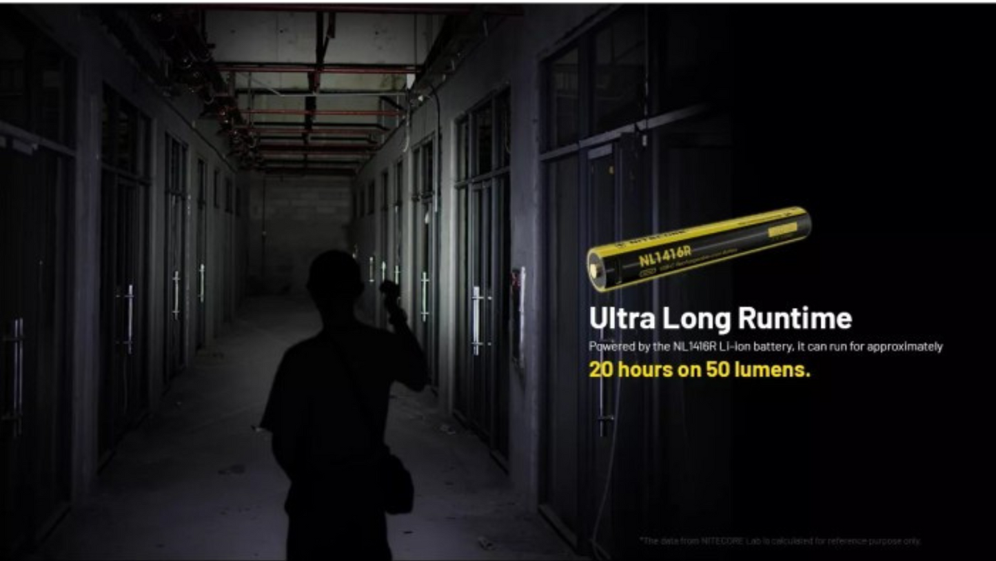 Nitecore NL1416R 1600mAh USB-C Rechargeable Li-ion Battery for Nitecore MT2A Pro