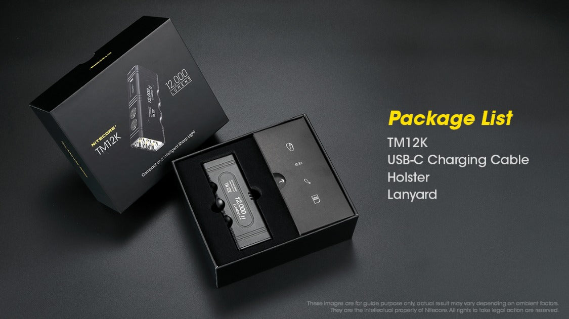 Nitecore TM12K 6x CREE XHP50 LED 12000L Rechargeable Flashlight