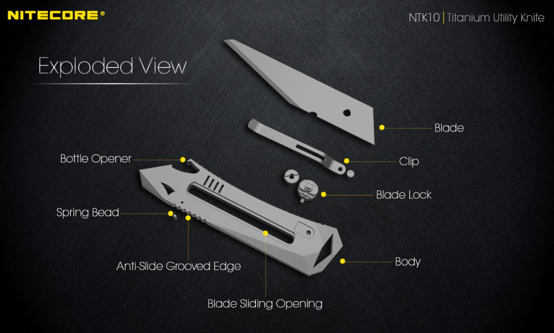 Nitecore NTK10 Titanium Multifunctional Utility