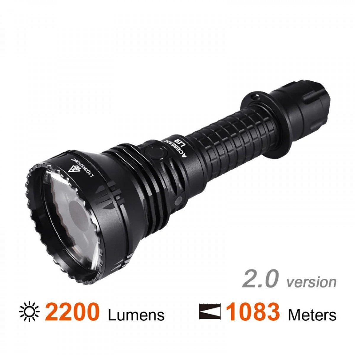 Acebeam L19 2.0 Luminus SFT40 HI LED 2200 Lumens Long Range Flashlight