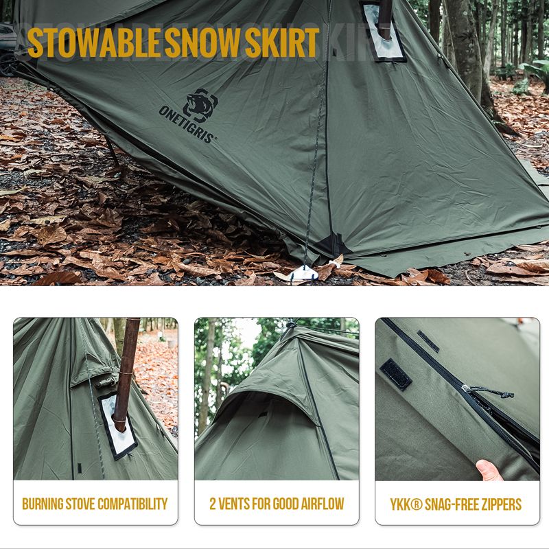 OneTigris Roc Shield Bushcraft Tent (New TC Version)