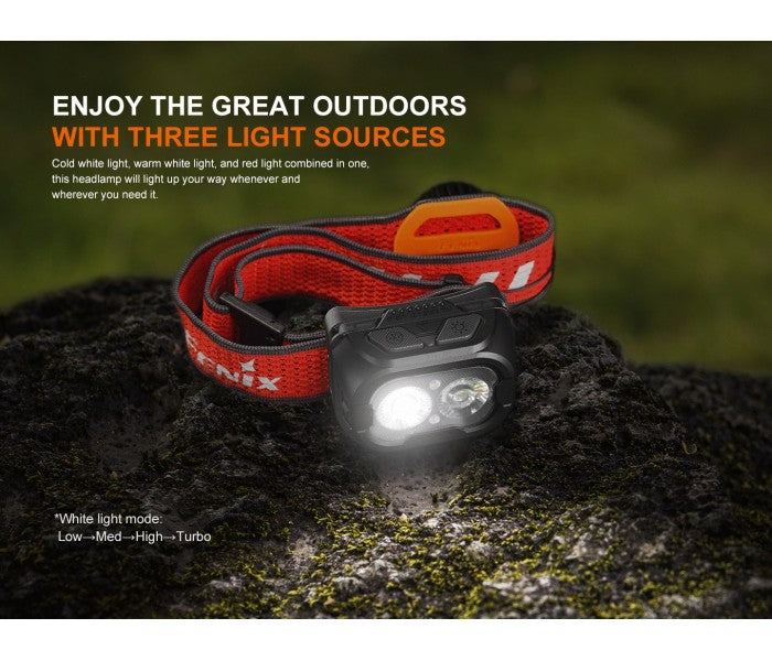 Fenix HL18R-T V2.0 800 Lumens LED Rechargeable Headlamp