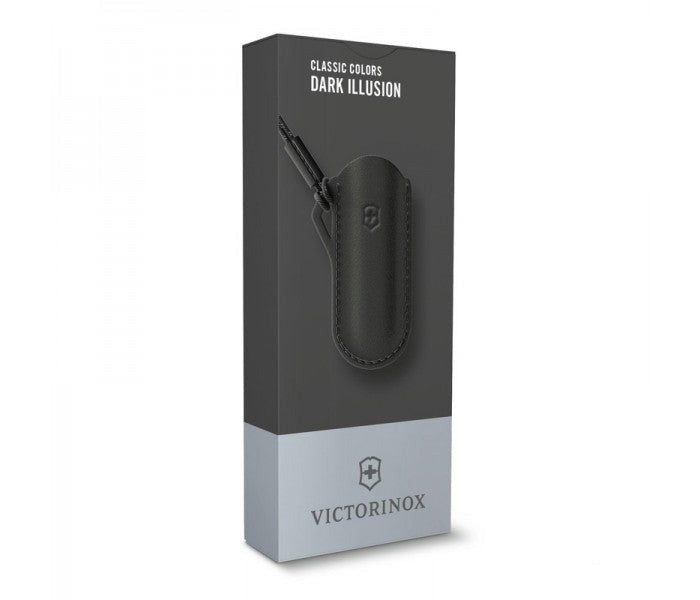 Victorinox Leather Pouch Classic Colors Dark Illusion Black 58mm 4.0670.3