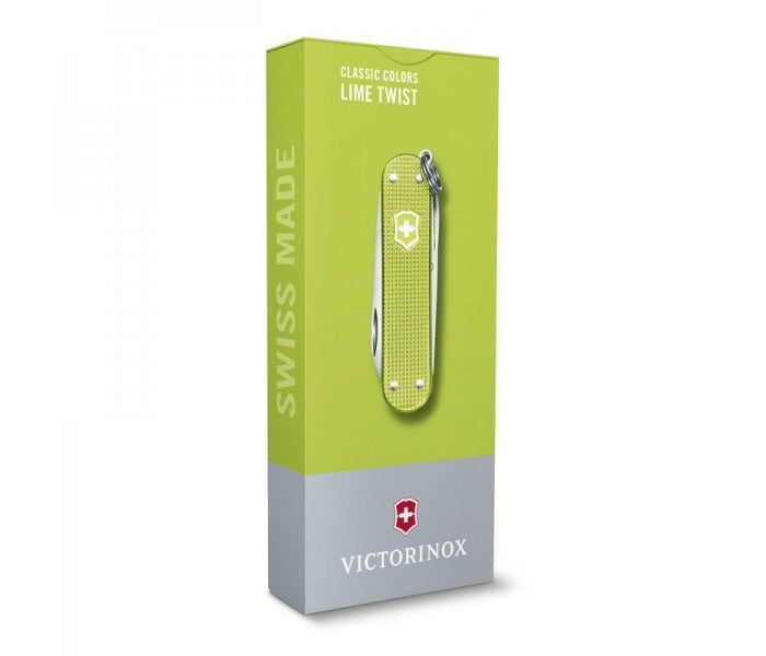 Victorinox Classic Alox Lime Twist Multitool Pocket Knife 0.6221.241G