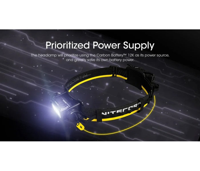 Nitecore Carbon Battery 12K Extended Headlamp Runtime Kit (100% Authentic)