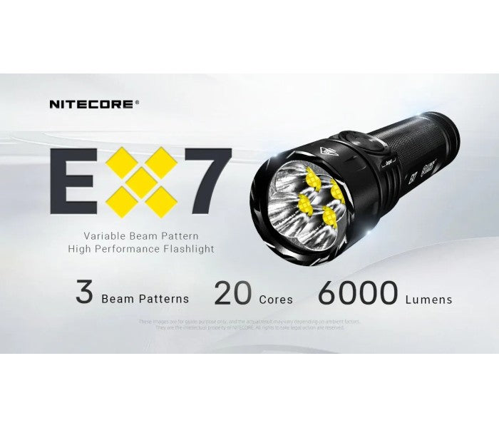 Nitecore EX7 NiteLab M515S LED 6000L Flashlight + NL2155HP Rechargeable Battery