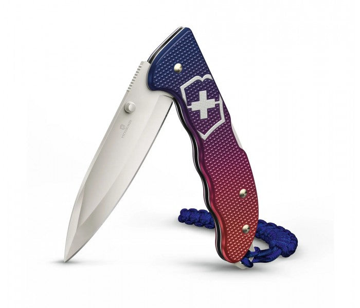 Victorinox Evoke Alox Blue Folding Knife 0.9415.D221