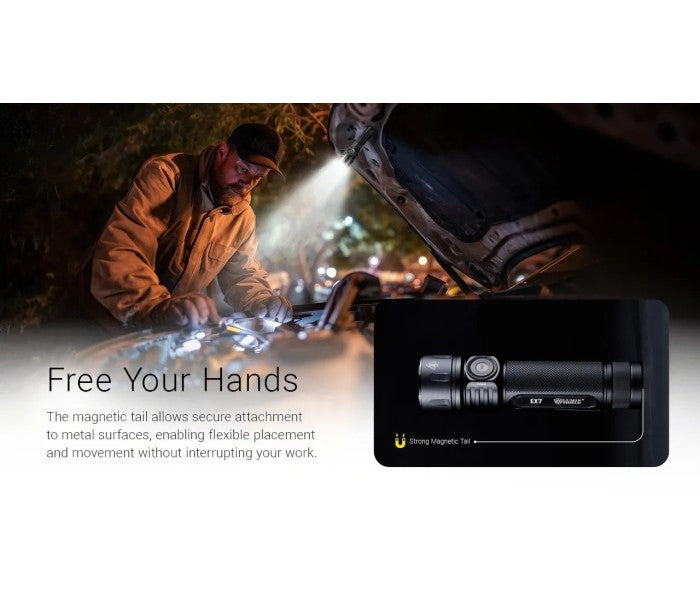 Nitecore EX7 NiteLab M515S LED 6000L Flashlight + NL2155HP Rechargeable Battery
