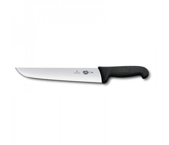 Victorinox Fibrox 26cm Wide Straight Rigid Slaughter Butcher Knife 5.5203.26