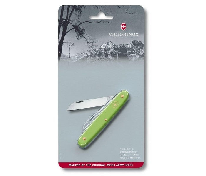 Victorinox Floral Light Green Knife 3.9050.47B1