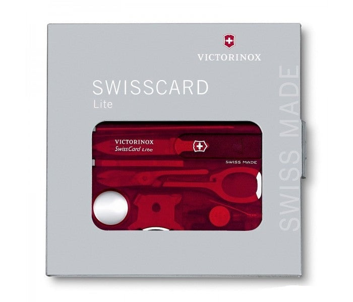 Victorinox SwissCard Lite Ruby Multitool Pocket Knife 0.7300.T