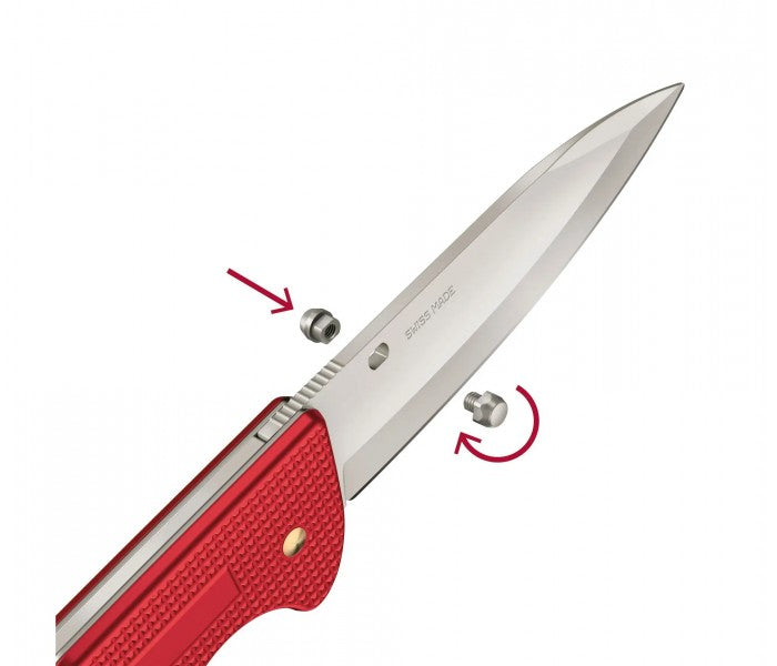 Victorinox Evoke Alox Silver Folding Knife 0.9415.D26