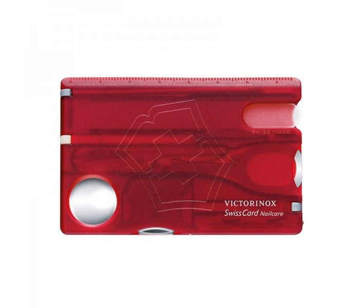 Victorinox SwissCard Nailcare Red Transparent Multitool 0.7240.T