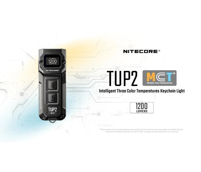 Nitecore TUP2 MCT UHE 1200 Lumens LED Rechargeable Keychain Flashlight