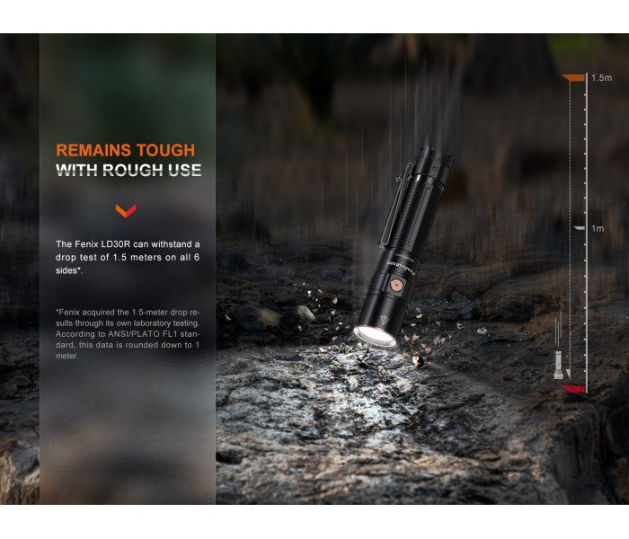 Fenix LD30R Luminus SST40 LED 1700L Rechargeable Flashlight