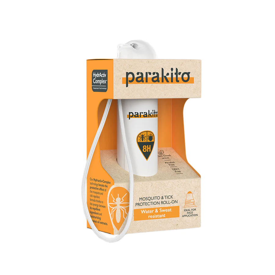 PARAKITO MOSQUITO & TICK PROTECTION ROLL-ON WATER AND SWEAT RESISTANT 20ML